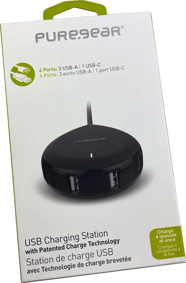 Alt view image 4 of 5 - PureGear 4-Port USB Rapid Charging Station, Universal for iPhone, iPad, Macbook