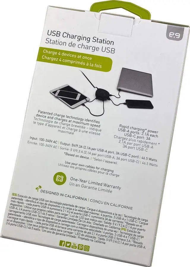 Alt view image 5 of 5 - PureGear 4-Port USB Rapid Charging Station, Universal for iPhone, iPad, Macbook