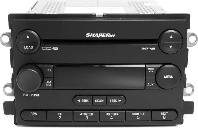 Alt view image 2 of 6 - 2006 Ford Mustang AM FM 6 CD Radio with Bluetooth Mod Shaker 500 6R3T-18C815-HE