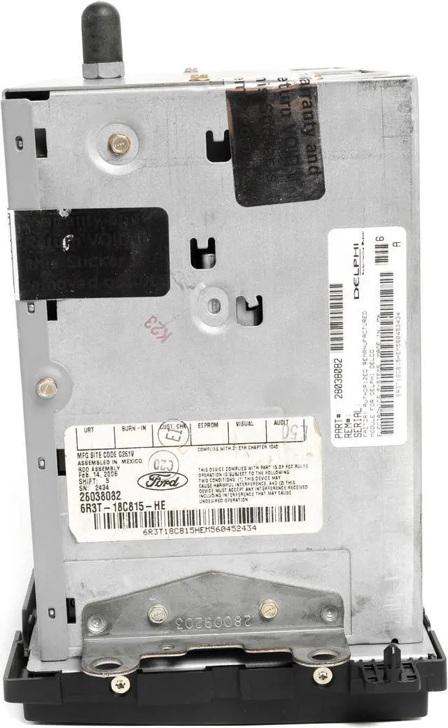 Alt view image 6 of 6 - 2006 Ford Mustang AM FM 6 CD Radio with Bluetooth Mod Shaker 500 6R3T-18C815-HE
