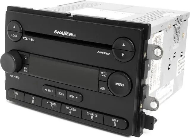 Alt view image 3 of 6 - 2006 Ford Mustang AM FM 6 CD Radio with Bluetooth Mod Shaker 500 6R3T-18C815-HE