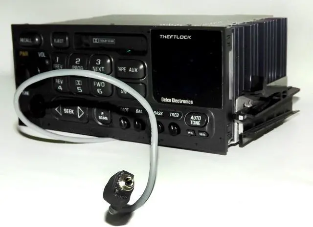 Alt view image 4 of 7 - 1995-2002 GMC Chevrolet Cadillac AM FM Cassette Radio w Aux On Pigtail 09354155
