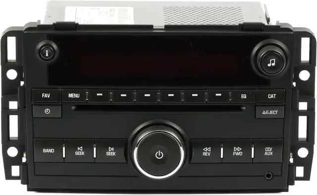Alt view image 2 of 7 - GMC Acadia 2009-2011 Radio AMFM mp3 CD w Aux Input 25941141 Metal - UNLOCKED