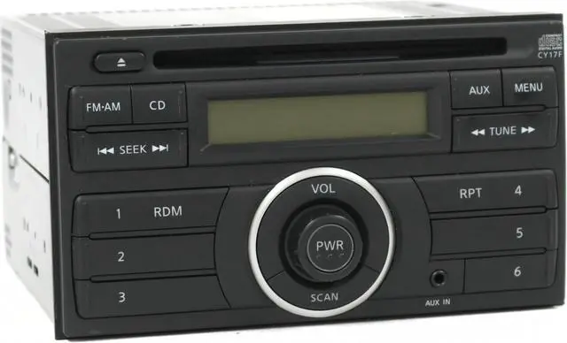 Alt view image 3 of 7 - Nissan 2010-2014 NV200 Versa AM FM CD Player Radio w Aux Input 28185ZW80D CY17F