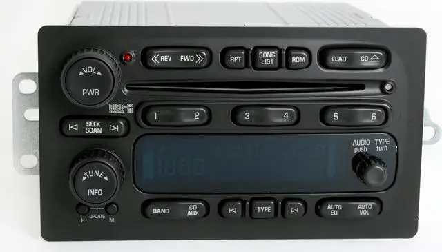 Main image of GMC Chevy Truck Van 2005-2009 Radio AM FM 6 Disc CD Player 15234935