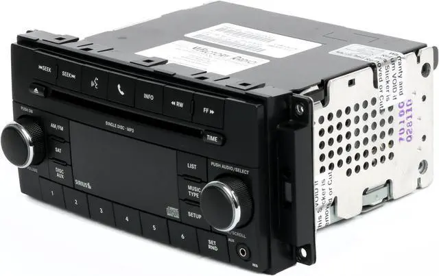 Alt view image 4 of 6 - Jeep & Chrysler 2011-2012 Radio AM FM mp3 CD Sirius Aux Input P05091226AD RES