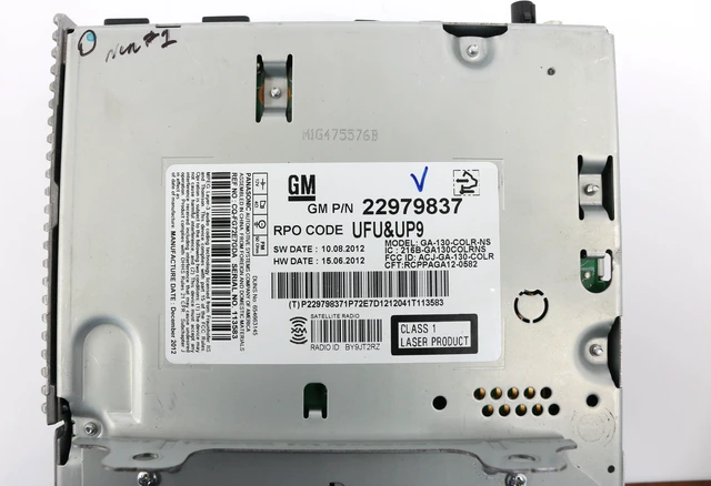 Alt view image 6 of 6 - UNLOCKED 2013 Buick Regal AM FM MP3 Radio CD Player Sat 22979837 UFU UP9