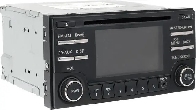 Alt view image 3 of 5 - 2010-2012 Nissan Altima AM FM XM Radio Receiver CD Player Aux Part ID 281859HA0A
