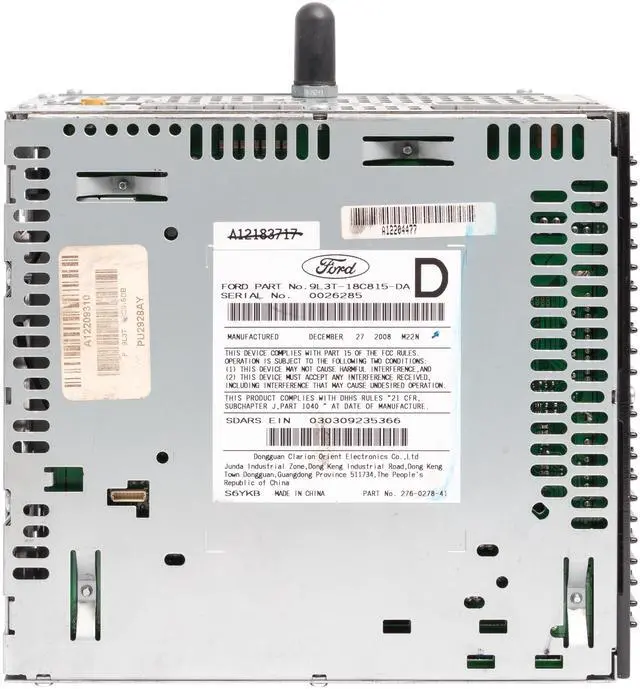 Alt view image 5 of 5 - 2009 Ford F-150 AM FM Radio 6 Disc CD MP3 Player Part Number 9L3T-18C815-DA