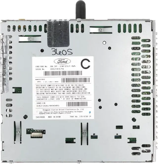 Alt view image 5 of 5 - 2011 Ford F150 Truck AM FM Radio mp3 Single Disc CD BL3T-19C157-BA