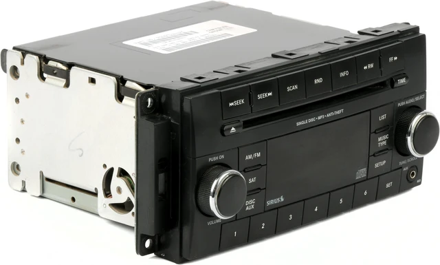 Alt view image 3 of 5 - 2015-2017 Chrysler Jeep Wrangler AMFM Single CD OEM Player Radio P05091164AC RES