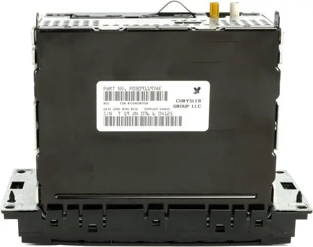 Alt view image 5 of 5 - 2013-2017 Chrysler Dodge Jeep AM FM XM Radio MP3 CD Player w Aux P05091197AE RES