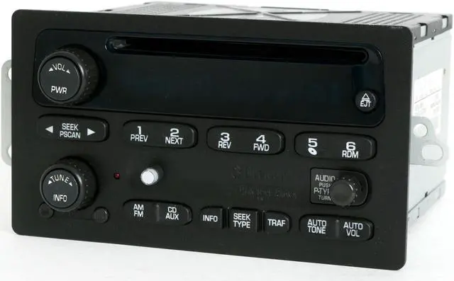 Alt view image 2 of 7 - Chevy & GMC S10 Body 2001-2003 Truck Radio AM FM CD w Bluetooth Music - 15091316