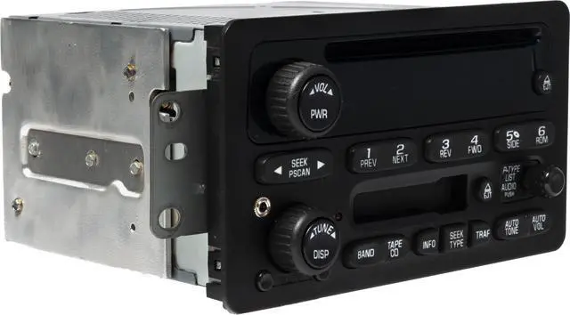 Alt view image 3 of 5 - 2002-03 Chevrolet Blazer AM FM Radio CD Cassette Player AUX Upgrade 15091317 UN0