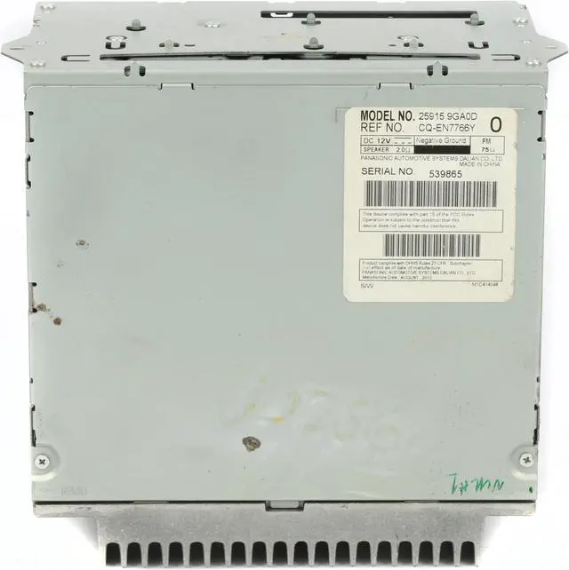 Alt view image 5 of 7 - 2008-2014 Cadillac CTS Radio AM FM Single CD Player Satellite Ready 20763583