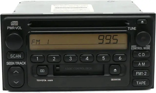 Main image of 2001-2002 Toyota RAV4 AM FM Radio Cassette Player 86120-42040 Face A56818