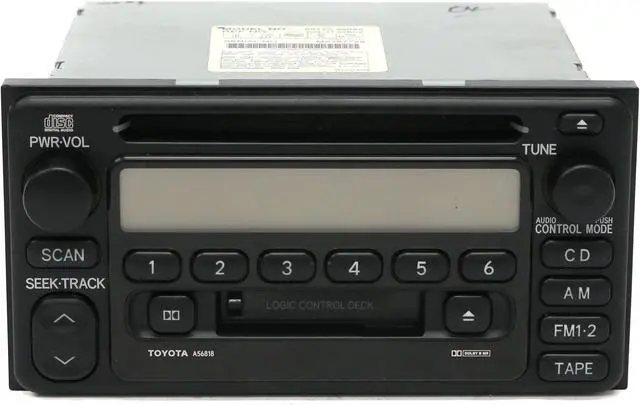 Alt view image 2 of 7 - 2001-2002 Toyota RAV4 AM FM Radio Cassette Player 86120-42040 Face A56818