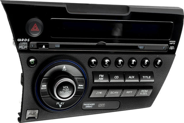 Alt view image 2 of 5 - 2011-12 Honda CR-Z AM FM Radio CD Player Auxiliary Input Part Number 39100SZTA01