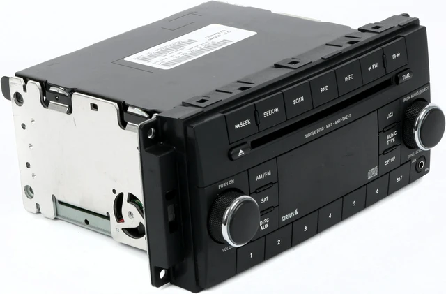 Alt view image 4 of 6 - 13-16 Dodge Avenger Jeep Patriot AM FM mp3 Sat Radio CD With Aux P05091163AA RES