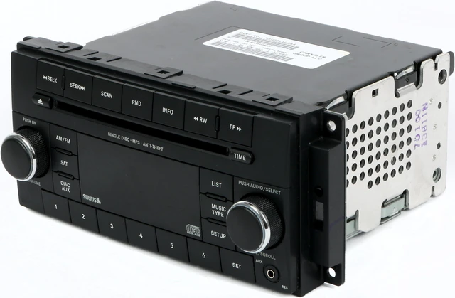 Alt view image 3 of 6 - 13-16 Dodge Avenger Jeep Patriot AM FM mp3 Sat Radio CD With Aux P05091163AA RES