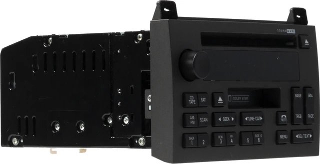 Alt view image 3 of 5 - 2008-11 Lincoln Town Car Radio AM FM 6 Disc CD Player w Aux Input 8W1T-18C815-CB