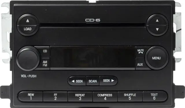 Main image of 2005 Ford Freestar AMFM Radio Receiver 6 Disc CD Player Part Number 5F2T18C815AA