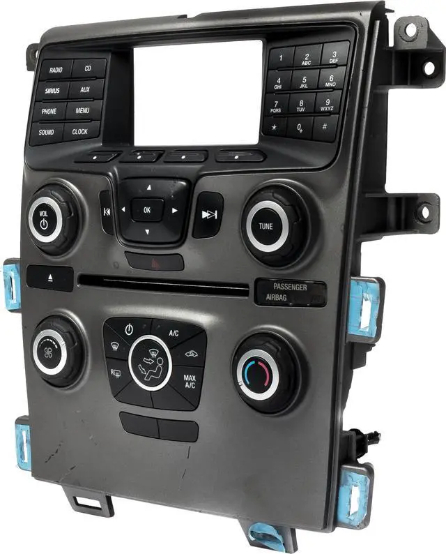Alt view image 2 of 4 - 2013 Ford Edge Radio Temperature Control Panel Part Number DT4T-18A802-AA