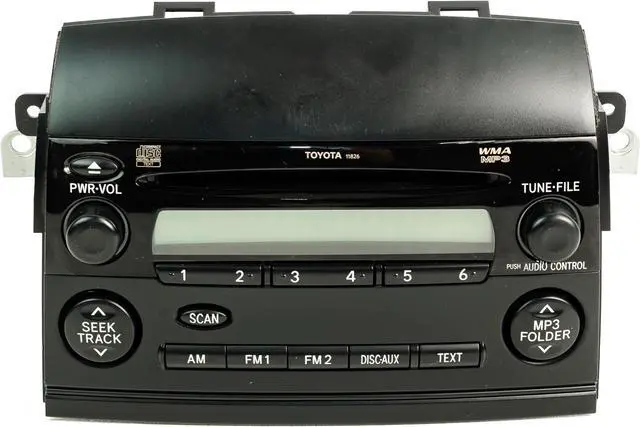Alt view image 2 of 6 - 08-10 Toyota Sienna OEM Single AM FM CD Player Radio Receiver 11826 86120-08220