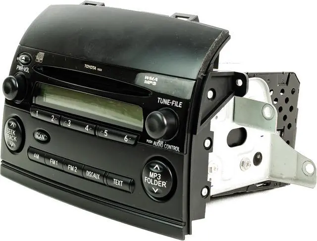 Alt view image 3 of 6 - 08-10 Toyota Sienna OEM Single AM FM CD Player Radio Receiver 11826 86120-08220