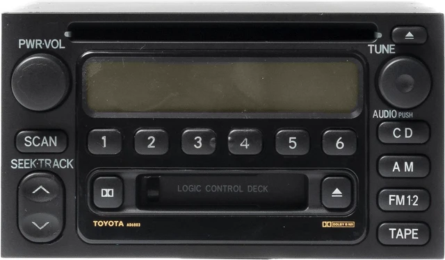 Main image of 1999-2002 Toyota 4Runner AM FM Radio Cassette CD Player 86120-08110 Face AD6803