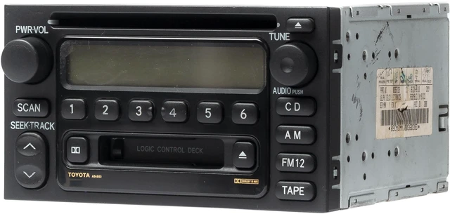 Alt view image 2 of 5 - 1999-2002 Toyota 4Runner AM FM Radio Cassette CD Player 86120-08110 Face AD6803
