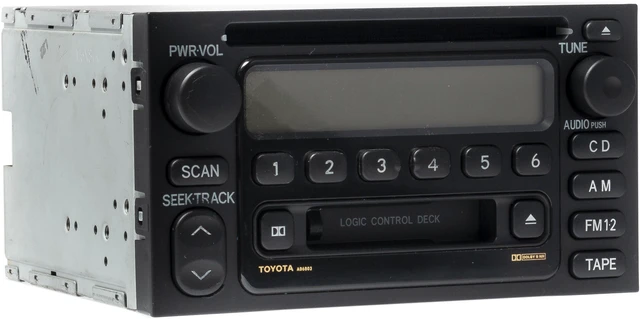 Alt view image 3 of 5 - 1999-2002 Toyota 4Runner AM FM Radio Cassette CD Player 86120-08110 Face AD6803