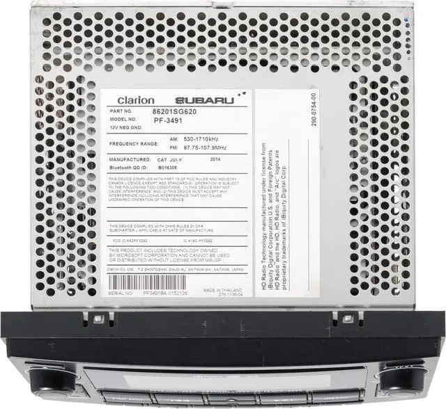 Alt view image 5 of 5 - 2014-2015 Subaru Forester AM FM MP3 Player WMA CD Player 86201SG620 CF625UM
