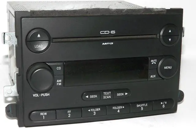 Alt view image 2 of 6 - 2007 Ford Fusion & Mercury Milan AM FM 6 Disc mp3 CD Car Radio 7E5T-18C815-AB