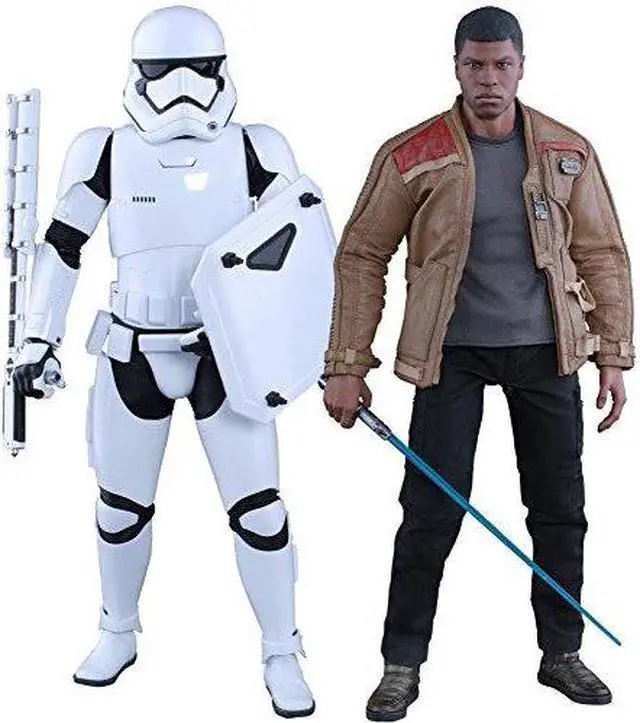 Main image of star wars the force awakens finn and first order riot control stormtrooper 1/6 collectible figure hot toys