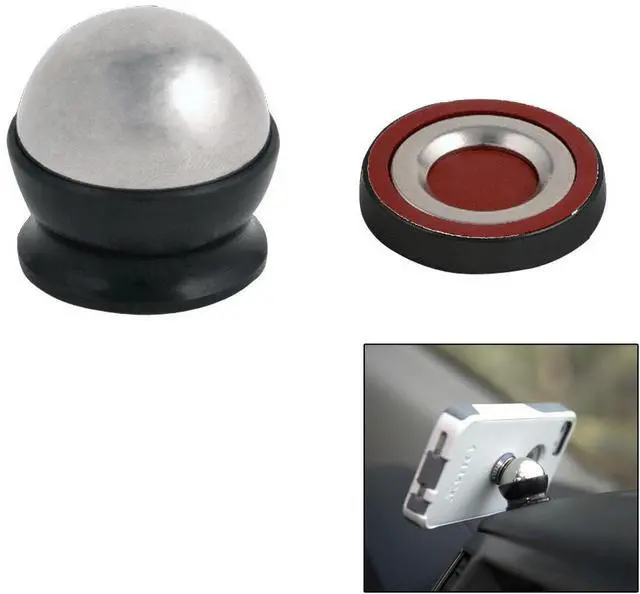 Alt view image 5 of 5 - Nite Ize Black, Silver Steelie Magnetic Phone Mount Kit STCK-11-R8