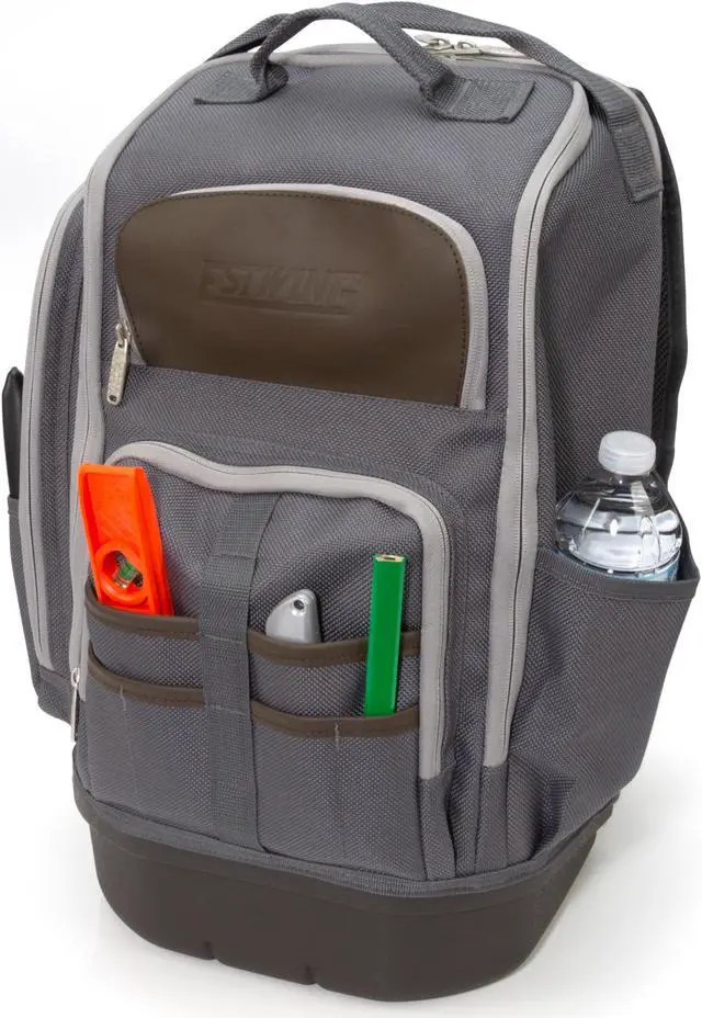 Alt view image 3 of 14 - Estwing 94759 20-Inch Hard Bottom Tool Backpack
