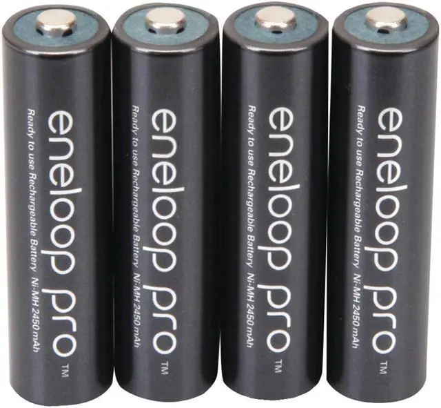 Alt view image 2 of 2 - Panasonic Eneloop Pro AAA 950mAh 500 Cycle New High Capacity Ni-MH Pre-Charged Rechargeable Batteries 4 Pack