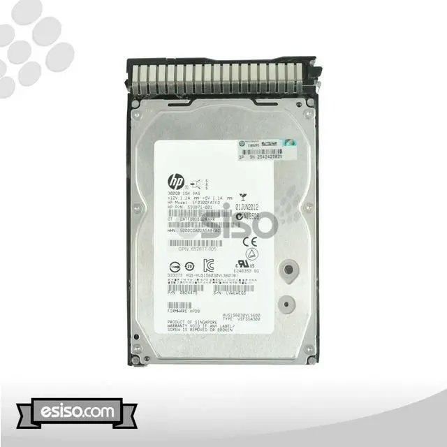 Alt view image 2 of 2 - 707568-B21 533871-001 HP 300GB 15K RPM 6G LFF 3.5" SAS SC DP HARD DRIVE