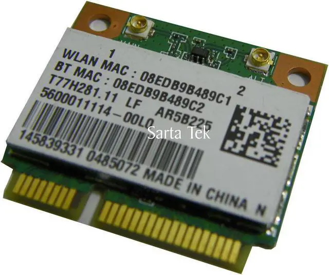 Alt view image 2 of 3 - Sony OEM 145839331 b/g/n WLAN Bluetooth PCIe Half AR5B225 T77H281 -in Stock 100+