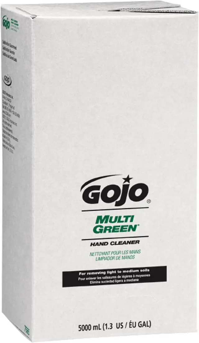Alt view image 6 of 20 - Gojo MULTI GREEN Hand Cleaner Refill 5000mL Citrus Scent Green 2/Carton 7565