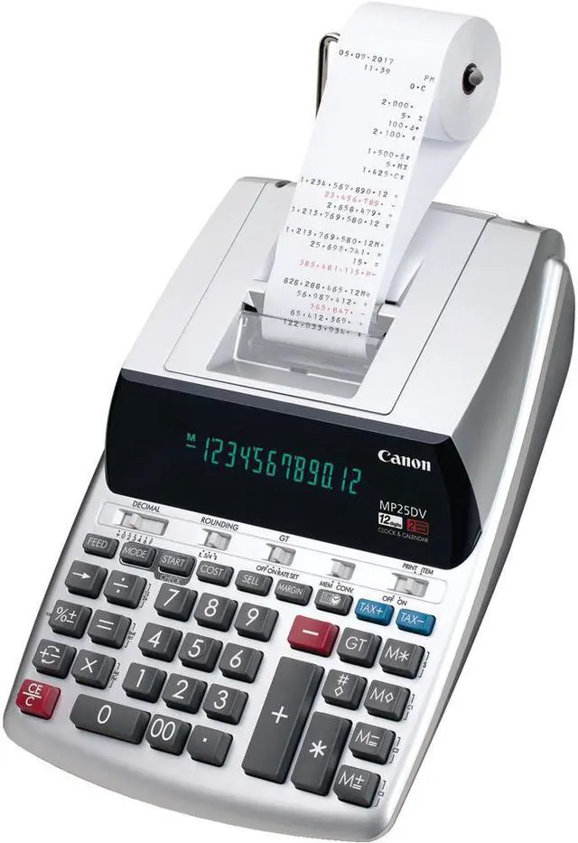 Main image of Canon 12-Digit Calculator/Calendar MP25DV-3 Silver MP25DV3