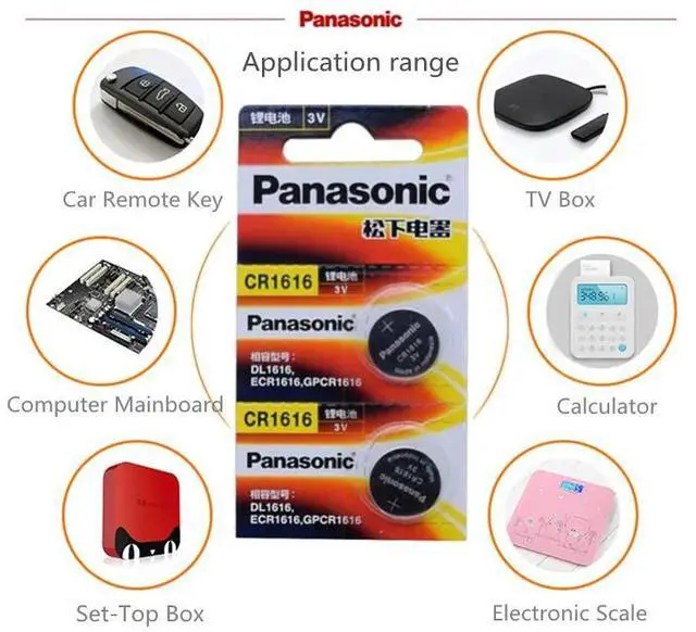 Alt view image 4 of 4 - CR1616 2PCS Button Cell Coin Batteries  cr 1616 3V Lithium Battery DL1616 ECR1616 LM1616