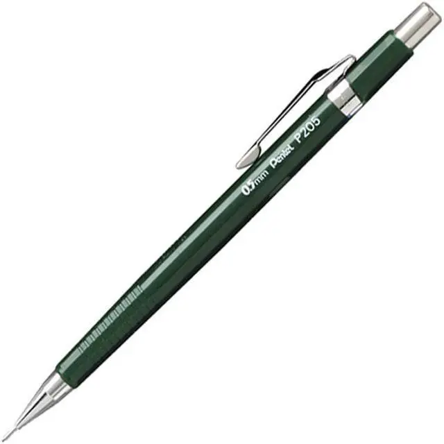 Alt view image 2 of 9 - Pentel Sharp Mechanical Drafting Pencil 0.5 mm Green Barrel P205D