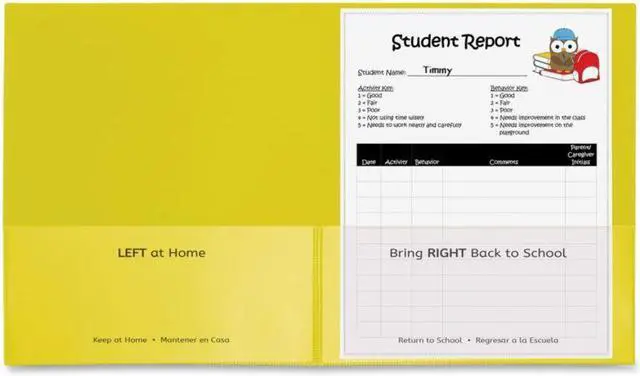 Alt view image 7 of 20 - C-Line Classroom Connector Folders 9"x11-3/4" 25/BX Yellow 32006