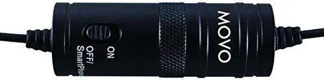 Alt view image 4 of 6 - Movo Lavalier Omnidirectional Condenser Microphone with 20' Cable for Pentax K-5, K-3, K-50, K-30, 645D, 645Z, K-S1, K-S2 DSLR Cameras