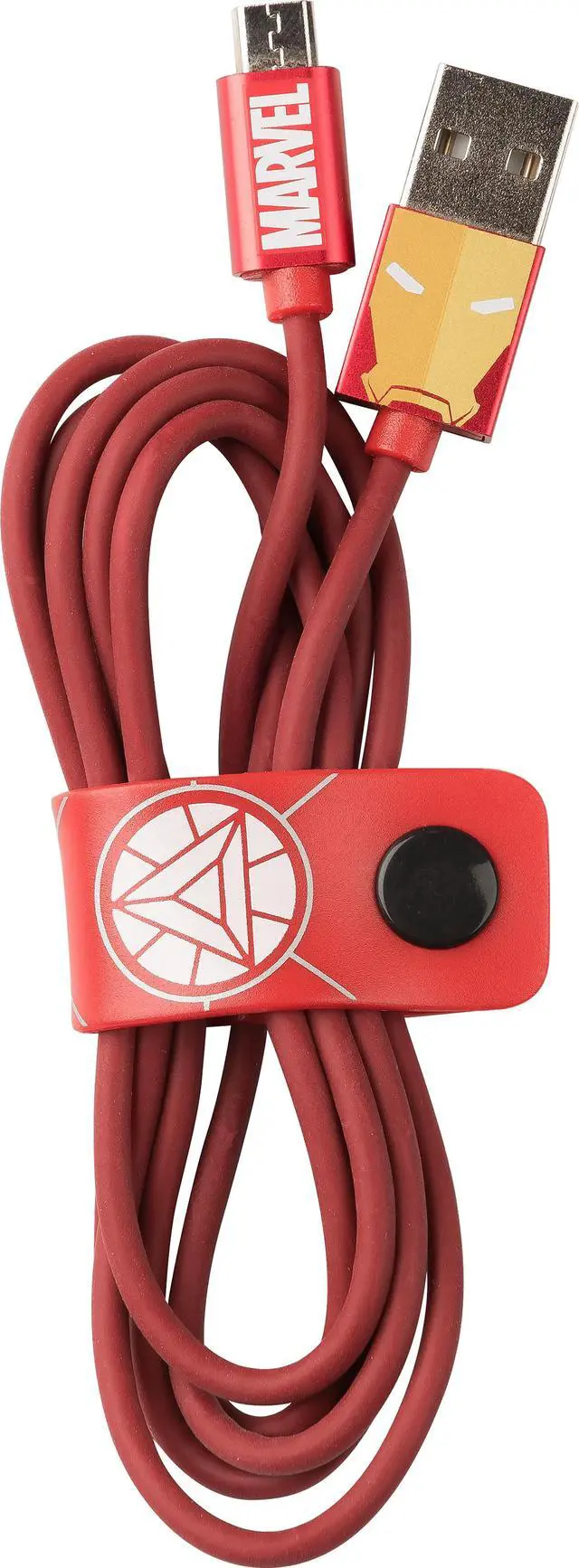 Alt view image 4 of 4 - Tribe Marvel Iron Man Micro USB Cable 120cm