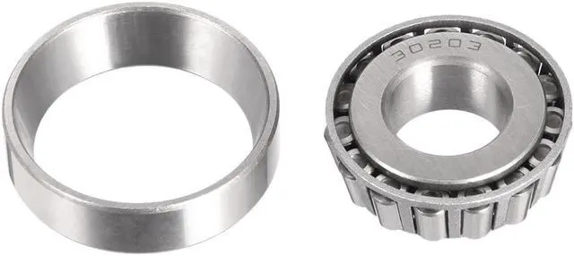 Alt view image 2 of 3 - 30203 Tapered Roller Bearing Cone and Cup Set, 17mm Bore 40mm OD 12mm Thickness 2pcs