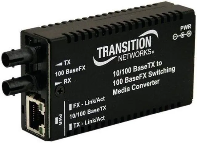 Alt view image 5 of 10 - Transition Networks Mini M/E-PSW-FX-02(SC) Media Converter