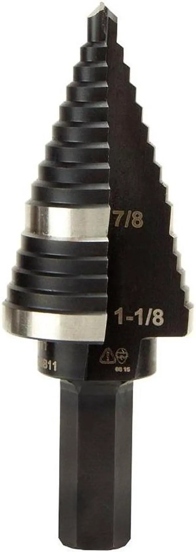 Main image of Klein Tools KTSB11 High Speed Step Drill Bit #11 Double-Fluted 7/8 to 1-1/8-Inch